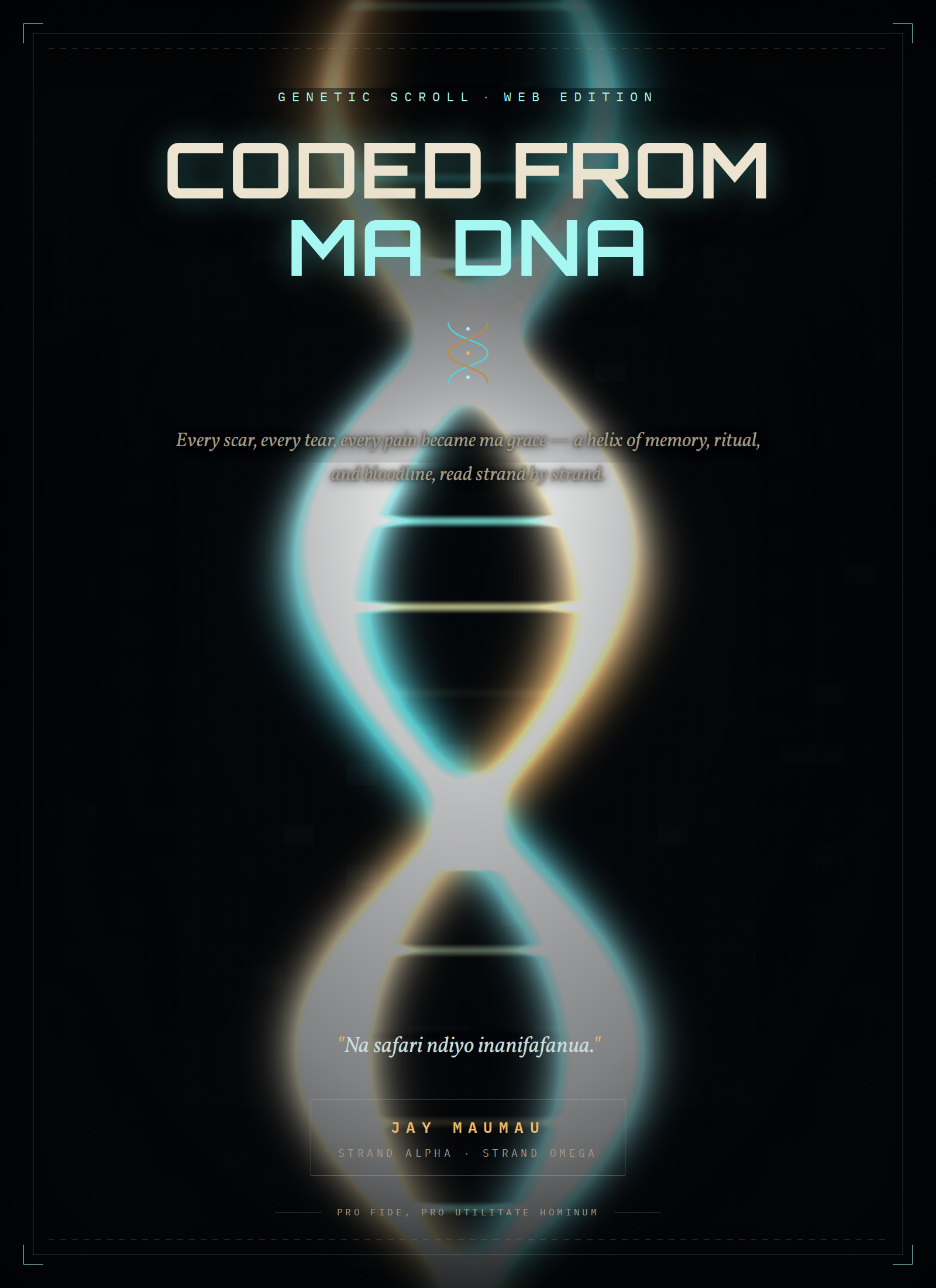 Coded From Ma DNA — A Hip-Hop Poem, album cover