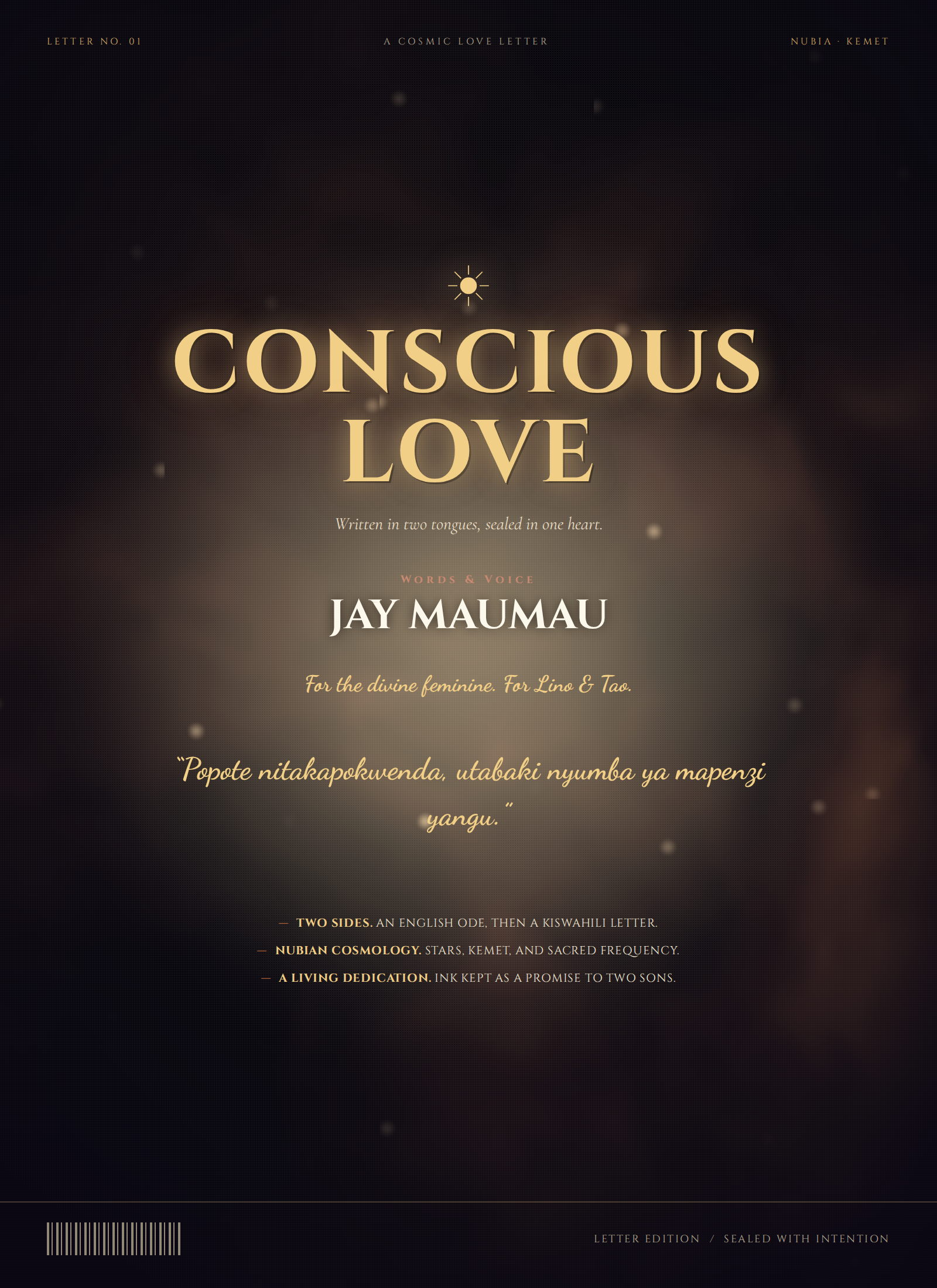 Conscious Love — A Hip-Hop Poem, album cover